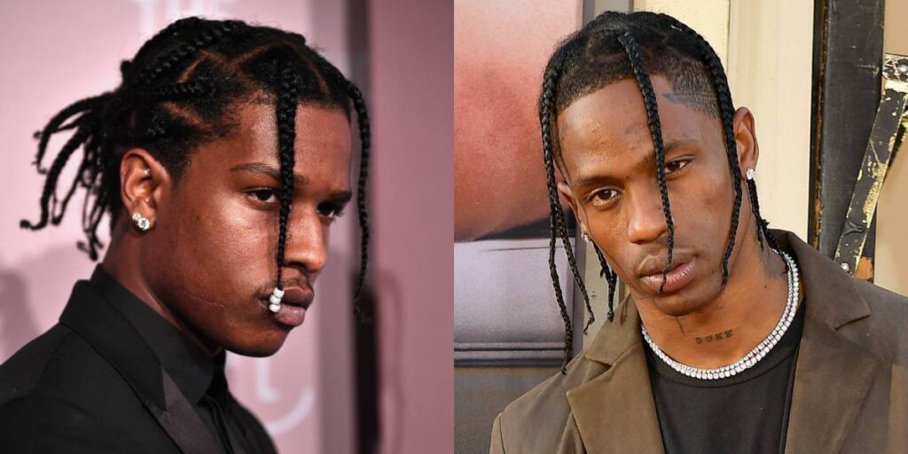 Travis Scott and ASAP Rocky hairstyles