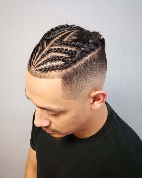 Cornrows with Fade