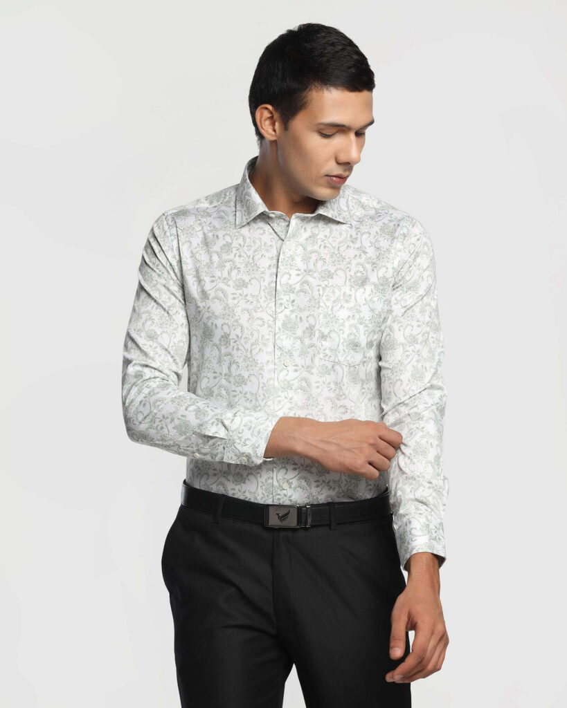 Patterned Shirts with Neutral Pants-7